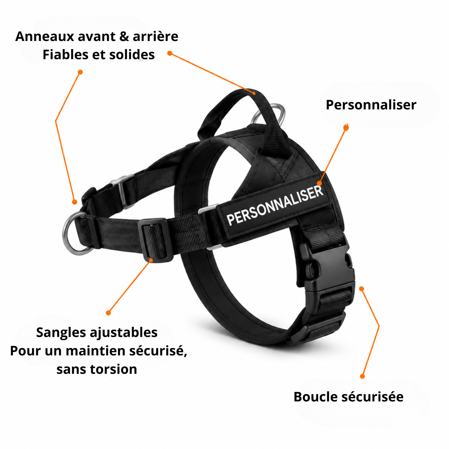 HARNAIS ANTI-TRACTION POUR CHIEN