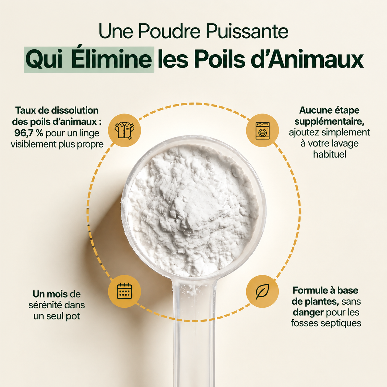 Dissolvant de poils d'animaux PawCo™